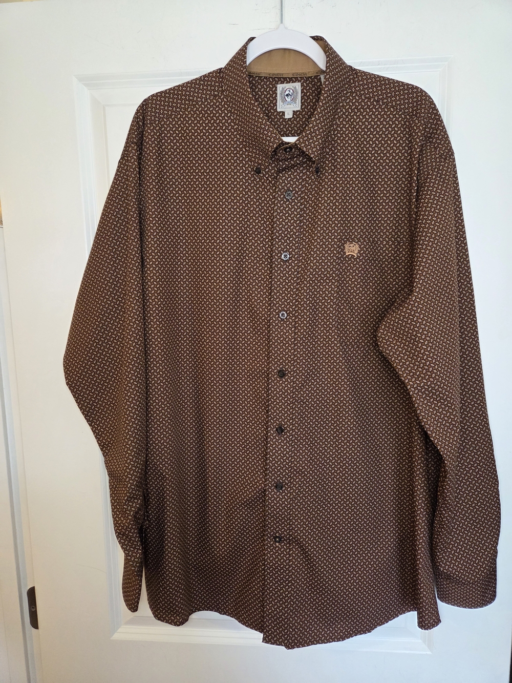 Cinch Mens Western Button Down Shirt Sz Large NWOT